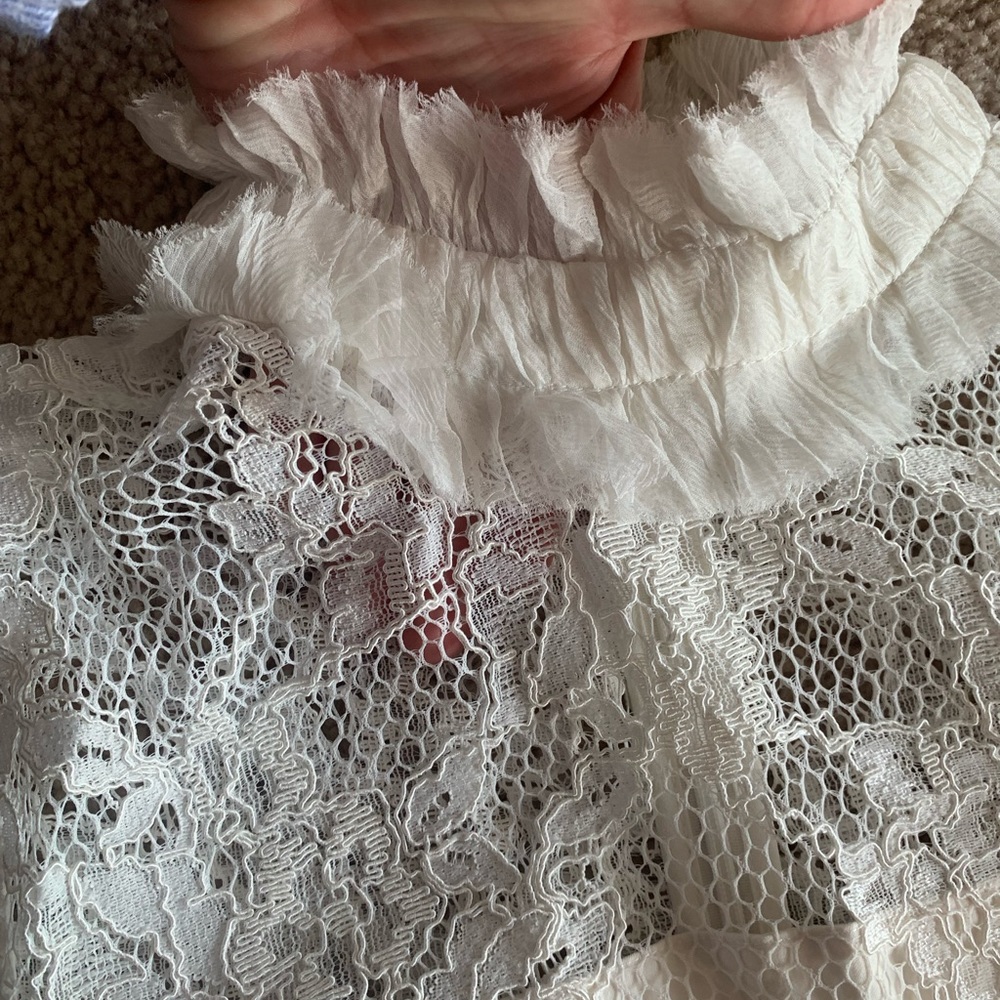 Nwt Alexis gorgeous white lace Anabella dress - Picture 9 of 10